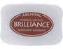Tsukineko BRILLIANCE Tampon d'encre Chocolate Perlado 95x65mm