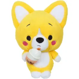 Gipsy Toys Little Corgi Cuties Peluche Kawaii 42 cm Bubble Tea en polyester doux