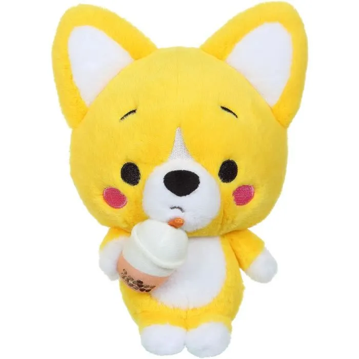 Gipsy Toys Little Corgi Cuties Peluche Kawaii 42 cm Bubble Tea en polyester doux Gipsy Toys Little Corgi Cuties Peluche Kawaii 42 cm Bubble Tea en polyester doux