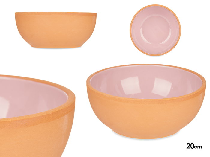 La Dehesa Bowl en terre cuite 20 cm rose et marron pour micro-ondes et lave-vaisselle (Set de 8) La Dehesa Bowl en terre cuite 20 cm rose et marron pour micro-ondes et lave-vaisselle (Set de 8)