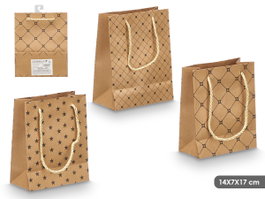 PINCELLO Sac à anses Kraft assorti de 3 motifs