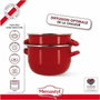 Menastyl Marmite à Moules en Acier Émaillé Noir 2,7 L 18 cm