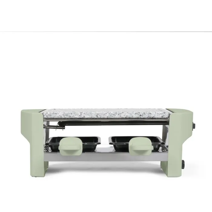 Livoo DOC369VE Appareil à raclette compact pour 2 personnes
