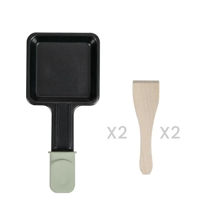 Livoo DOC369VE Appareil à raclette compact pour 2 personnes