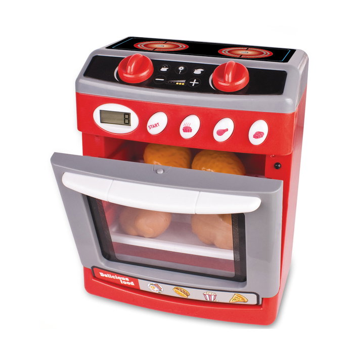 Tachan - Four électrique Little Life avec lumières et sons réalistes, jouet de cuisine pour enfant, jeu d'imagination, multilingue, +3 ans Tachan - Four électrique Little Life avec lumières et sons réalistes, jouet de cuisine pour enfant, jeu d'imagination, multilingue, +3 ans