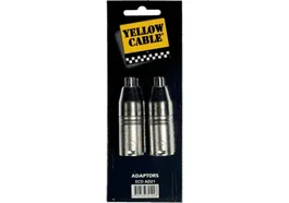 YELLOWCAB Adaptateur RCA femelle à 2 XLR mâle