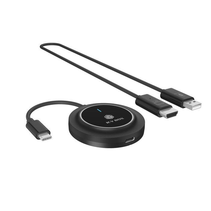 Icy IB-WL101 Wireless USB-C to HDMI Transmitter avec Power Delivery 100 W Icy IB-WL101 Wireless USB-C to HDMI Transmitter avec Power Delivery 100 W
