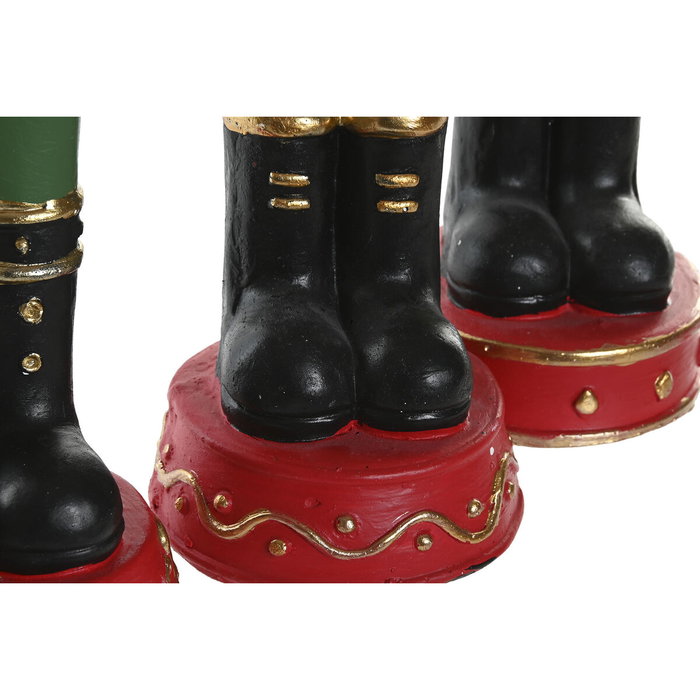 Décorations de Noël Home ESPRIT Multicouleur Casse-Noisette 14 x 13 x 48 cm (3 Unités)