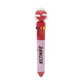 ERIK Stylo 3D 10 couleurs avec Topper 3D Personnage Ketnipz - Lot de stylos en PVC