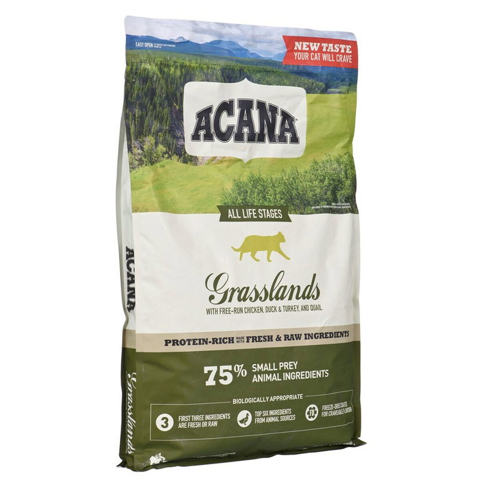 Aliments pour chat Acana Grasslands Poulet Dinde Poisson Veau Canard 4,5 Kg Aliments pour chat Acana Grasslands Poulet Dinde Poisson Veau Canard 4,5 Kg