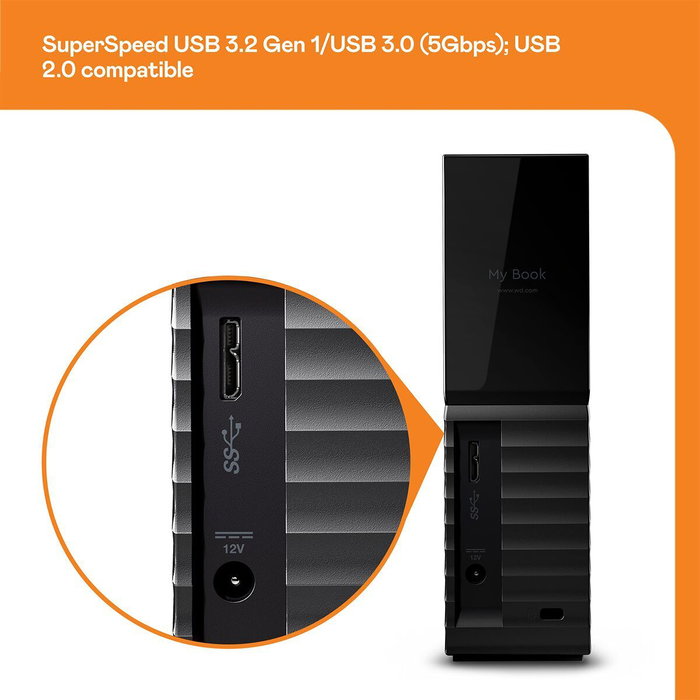 Disque Dur Externe Western Digital My Book Noir 18 TB