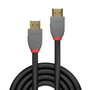 Lindy Câble HDMI 2.1 Ultra High Speed Anthra Line 0.5m - Prise en charge 8K/10K, 48Gbit/s, VRR, ALLM, eARC, connecteurs plaqués or