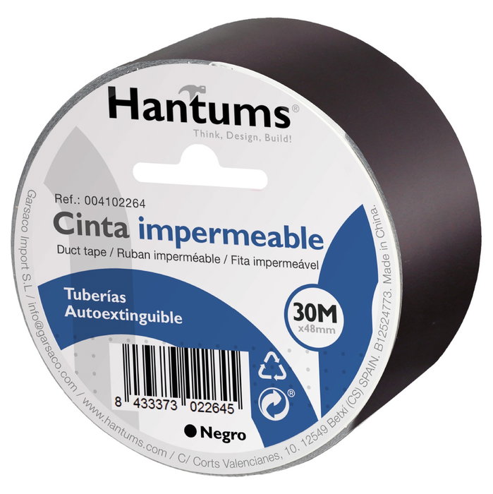 Hantums Ruban adhésif imperméable pour tuyauterie, Noir, 30M Hantums Ruban adhésif imperméable pour tuyauterie, Noir, 30M