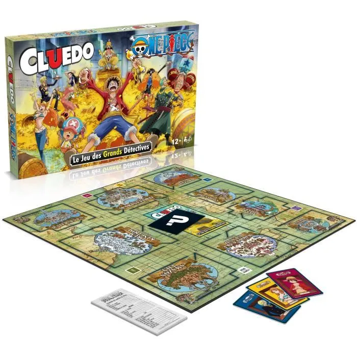 Winning Moves - Cluedo One Piece - Édition spéciale avec l'équipage de Luffy - Jeu de société