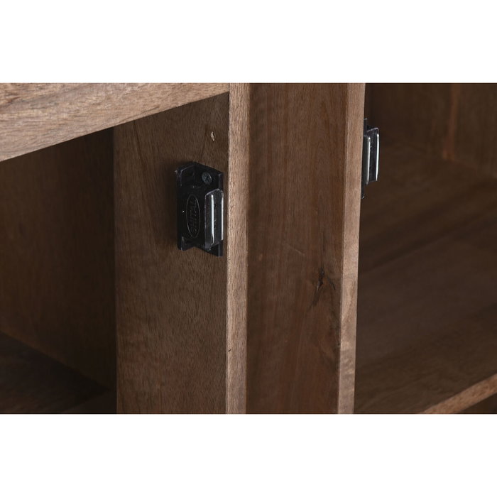 Buffet Home ESPRIT Blanc Marron Marbre Bois de manguier 162,5 x 47 x 76 cm