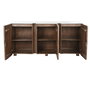 Buffet Home ESPRIT Blanc Marron Marbre Bois de manguier 162,5 x 47 x 76 cm