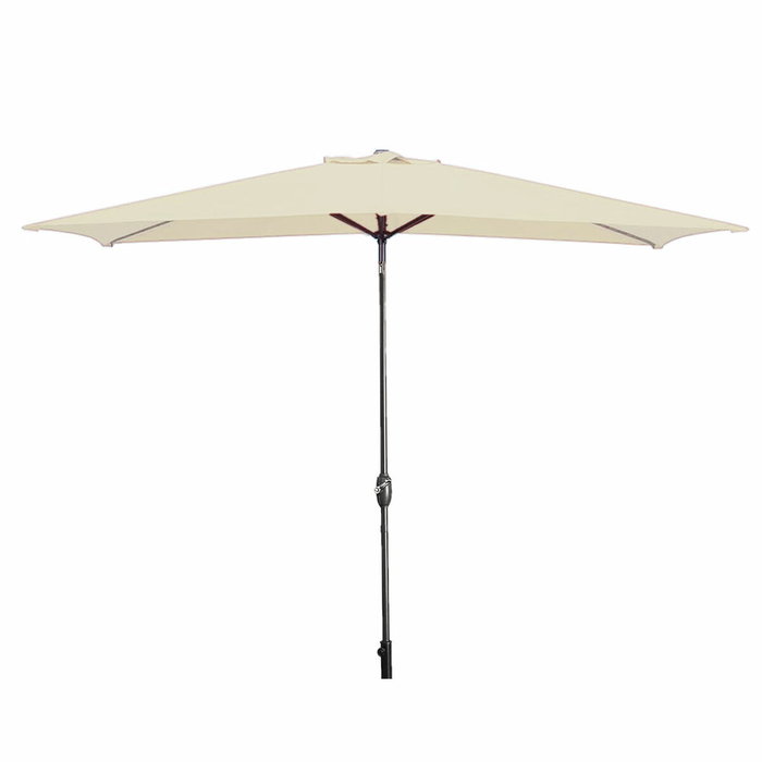 Marbueno Parasol Acier 8 Brins 200x300 cm Polyester Beige Jardin, Piscine, Terrasse Marbueno Parasol Acier 8 Brins 200x300 cm Polyester Beige Jardin, Piscine, Terrasse