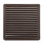 WOLFPACK LINEA PROFESIONAL Grille encastrée aluminium aspect bois 17 x 17 mm