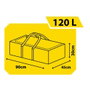 Pochette de rangement Domopak Living Taurus 907413 Polyvalents Gris 120 L 25 kg