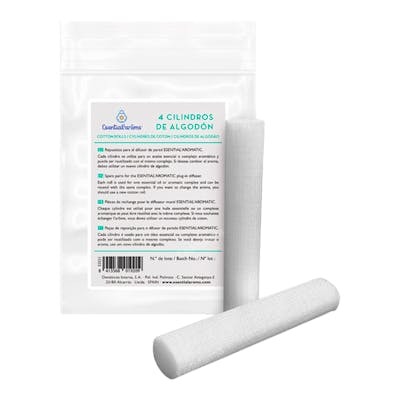 ESENTIAL AROMS Recharge de 4 cylindres en coton ESENTIAL AROMS Recharge de 4 cylindres en coton