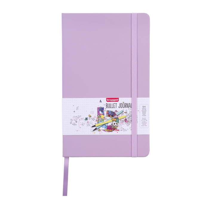 Bruynzeel Bullet journal Lila 13 x 21 cm, 140 g/m², 64 feuilles Bruynzeel Bullet journal Lila 13 x 21 cm, 140 g/m², 64 feuilles