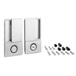 CERRAD/PICAP. MAGNETICOS Poignée WAVE pour porte battante, verrouillage salle de bain, chrome brossé
