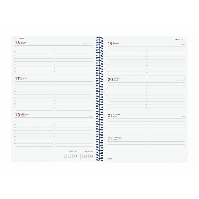 Agenda Finocam YEAR Bleu A4 21 x 29,7 cm 2026