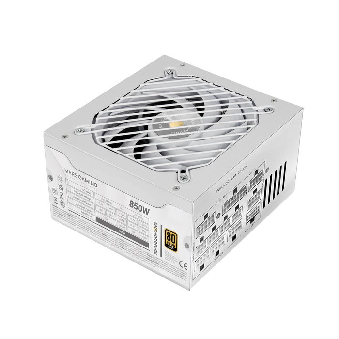Bloc d’Alimentation Mars Gaming MPB850PSIW ATX 850 W 80 Plus Gold Bloc d’Alimentation Mars Gaming MPB850PSIW ATX 850 W 80 Plus Gold