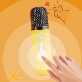 CGV AAAHZ85779 Kit Karaoke Enceinte Bluetooth et Microphone Inalámbrico Effets Vocaux Magiques Autonomie 8h Charge USB