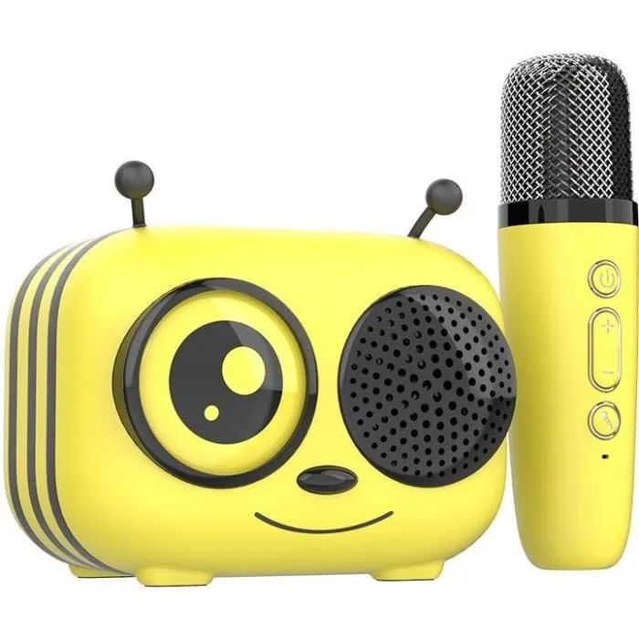 CGV Kit Karaoké - Enceinte Bluetooth avec Micro Sans Fil, Effets Vocaux Magiques, Autonomie 8h, Recharge USB CGV Kit Karaoké - Enceinte Bluetooth avec Micro Sans Fil, Effets Vocaux Magiques, Autonomie 8h, Recharge USB