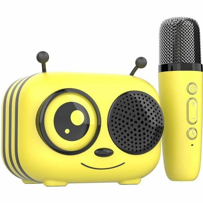 CGV Kit karaoké MAYA - Enceinte Bluetooth et micro sans fil Jaune CGV Kit karaoké MAYA - Enceinte Bluetooth et micro sans fil Jaune