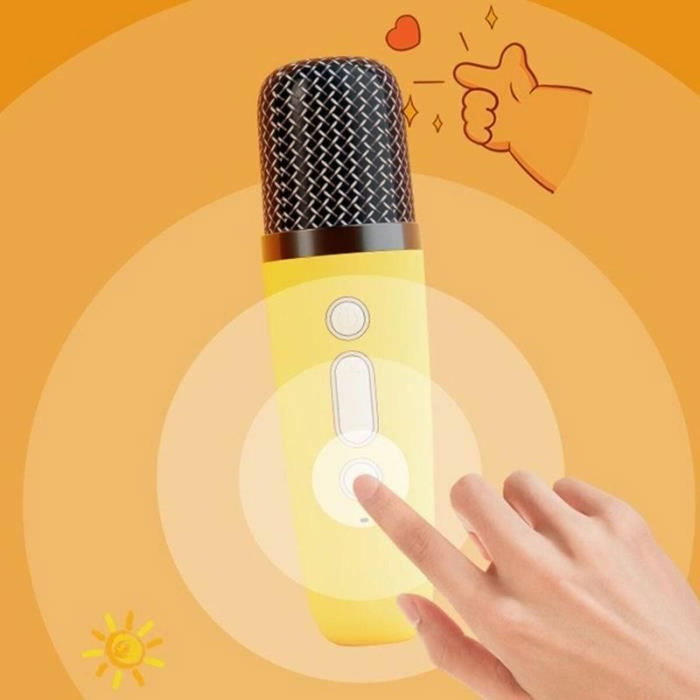 CGV Kit karaoké MAYA - Enceinte Bluetooth et micro sans fil Jaune CGV Kit karaoké MAYA - Enceinte Bluetooth et micro sans fil Jaune