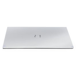 HERRAJES ALK Base pour table CIMA carrée 470 x 470 mm en acier inoxydable brillant