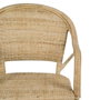 BigBuy Home Chaise de Salle à Manger Naturel Rotin