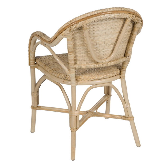 BigBuy Home Chaise de Salle à Manger Naturel Rotin