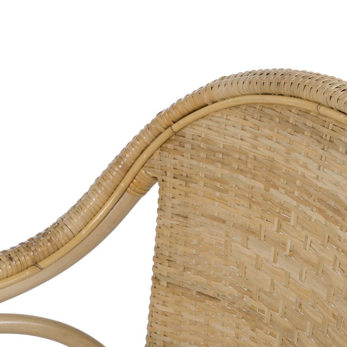 BigBuy Home Chaise de Salle à Manger Naturel Rotin