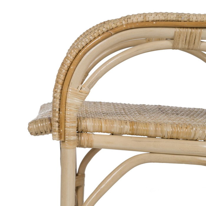 BigBuy Home Chaise de Salle à Manger Naturel Rotin