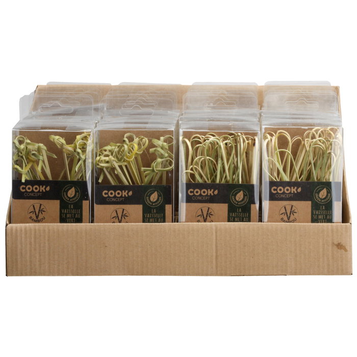 Cook Concept Lot de 20 Pinchos en Bambou 12 cm
