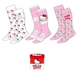Cerdá - Pack de 3 paires de chaussettes Hello Kitty - Taille 36/43 - Multicolore