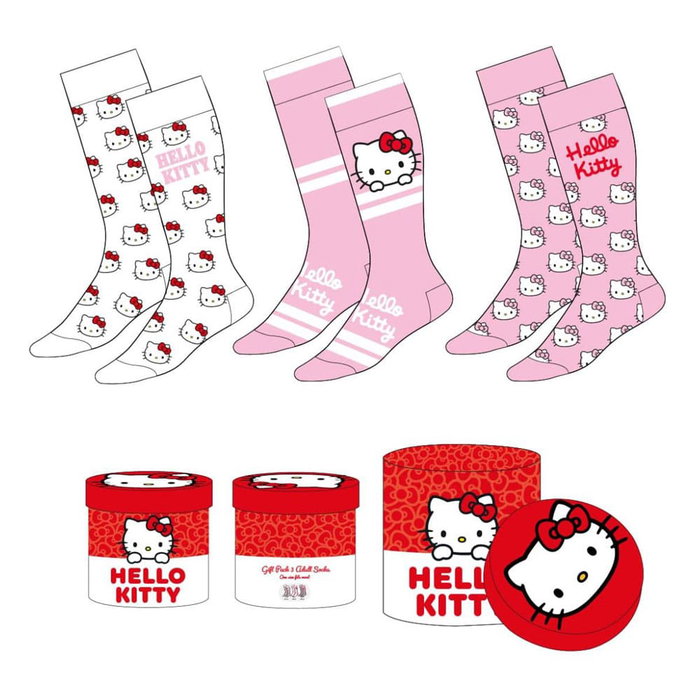 Cerdá Pack de 3 chaussettes Hello Kitty Multicolore Taille 36-43 Cerdá Pack de 3 chaussettes Hello Kitty Multicolore Taille 36-43