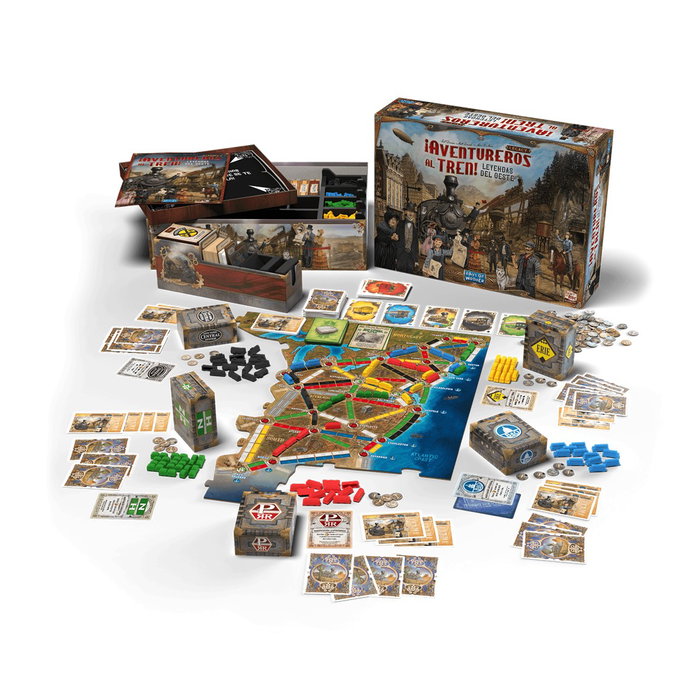 Asmodee DW720836 Jeu de Société Aventuriers du Rail Legacy : Légendes de l'Ouest - Campagne 12 Parties - Version Française Asmodee DW720836 Jeu de Société Aventuriers du Rail Legacy : Légendes de l'Ouest - Campagne 12 Parties - Version Française