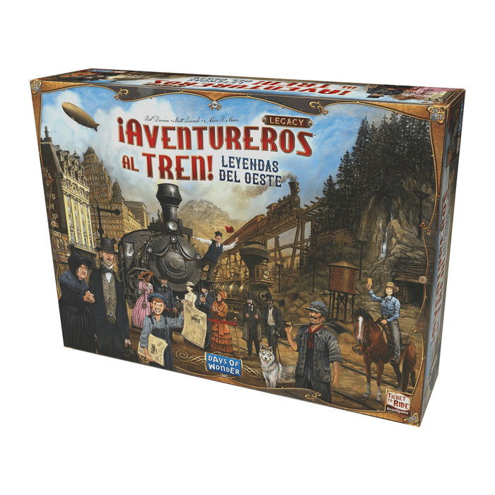 Asmodee DW720836 Jeu de Société Aventuriers du Rail Legacy : Légendes de l'Ouest - Campagne 12 Parties - Version Française Asmodee DW720836 Jeu de Société Aventuriers du Rail Legacy : Légendes de l'Ouest - Campagne 12 Parties - Version Française