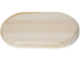 Innspiro Peana ovale en bois de pin massif 29x14cm