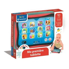 Clementoni Ma Première Tablette Parlante - Tablette Éducative et Interactive pour Bébé avec 12 Boutons Tactiles, Apprentissage des Chiffres, Lettres et Musique, Jeu d'Imitation