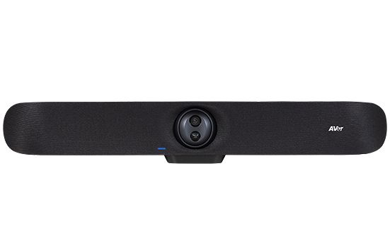 AVer VB350 - Barre vidéo 4K Dual lens avec objectif fixe 120° et PTZ 18X zoom, micros beamforming, cadrage intelligent, suivi audio, sorties USB et HDMI