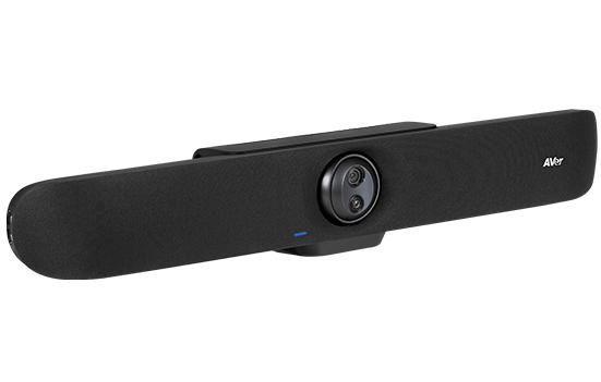 AVer VB350 - Barre vidéo 4K Dual lens avec objectif fixe 120° et PTZ 18X zoom, micros beamforming, cadrage intelligent, suivi audio, sorties USB et HDMI