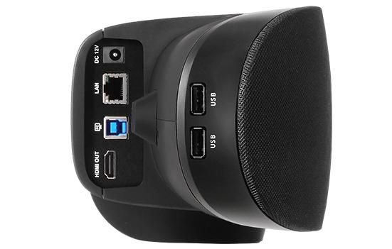 AVer VB350 - Barre vidéo 4K Dual lens avec objectif fixe 120° et PTZ 18X zoom, micros beamforming, cadrage intelligent, suivi audio, sorties USB et HDMI