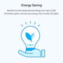 TP-Link Ampoule Connectée L520E, LED Dimmable Blanc Chaud 4000K (806 lm), E27 8W, Compatible Wi-Fi, Alexa, Google Assistant, Contrôle par Appli et Voix