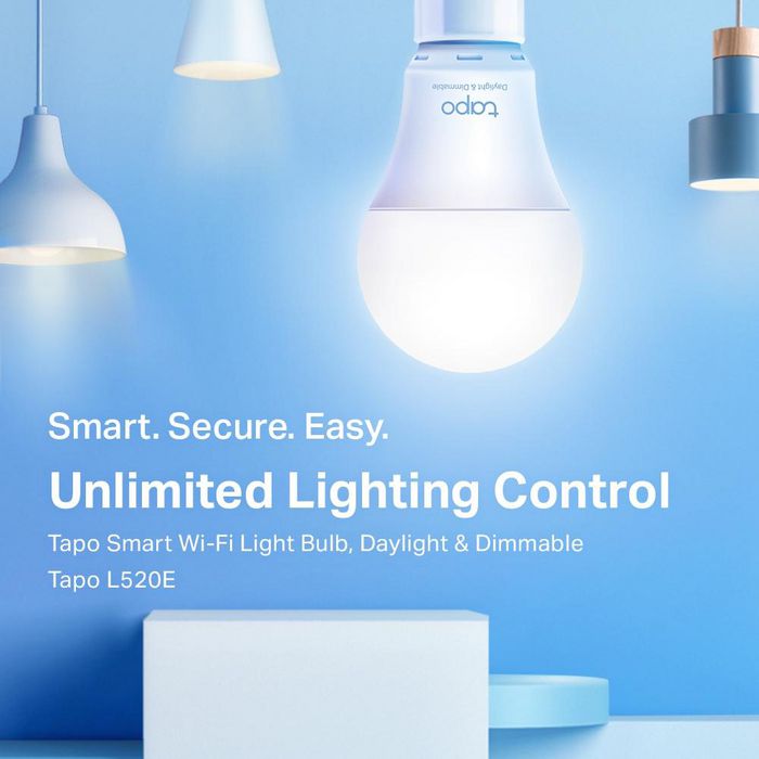 TP-Link Ampoule Connectée L520E, LED Dimmable Blanc Chaud 4000K (806 lm), E27 8W, Compatible Wi-Fi, Alexa, Google Assistant, Contrôle par Appli et Voix TP-Link Ampoule Connectée L520E, LED Dimmable Blanc Chaud 4000K (806 lm), E27 8W, Compatible Wi-Fi, Alexa, Google Assistant, Contrôle par Appli et Voix