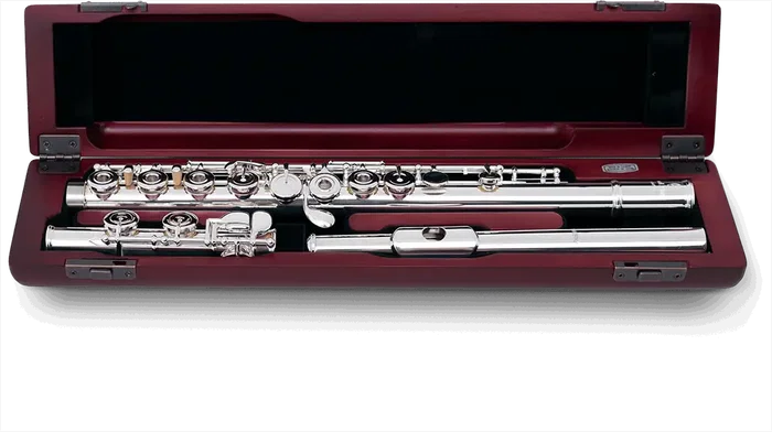 Pearl Flauta Dolce 695Re Flûte traversière décalée Embouchure Forza argent 925 Tête argent Corps argent Mécanisme Mi Pied Do Étui bois Pearl Flauta Dolce 695Re Flûte traversière décalée Embouchure Forza argent 925 Tête argent Corps argent Mécanisme Mi Pied Do Étui bois